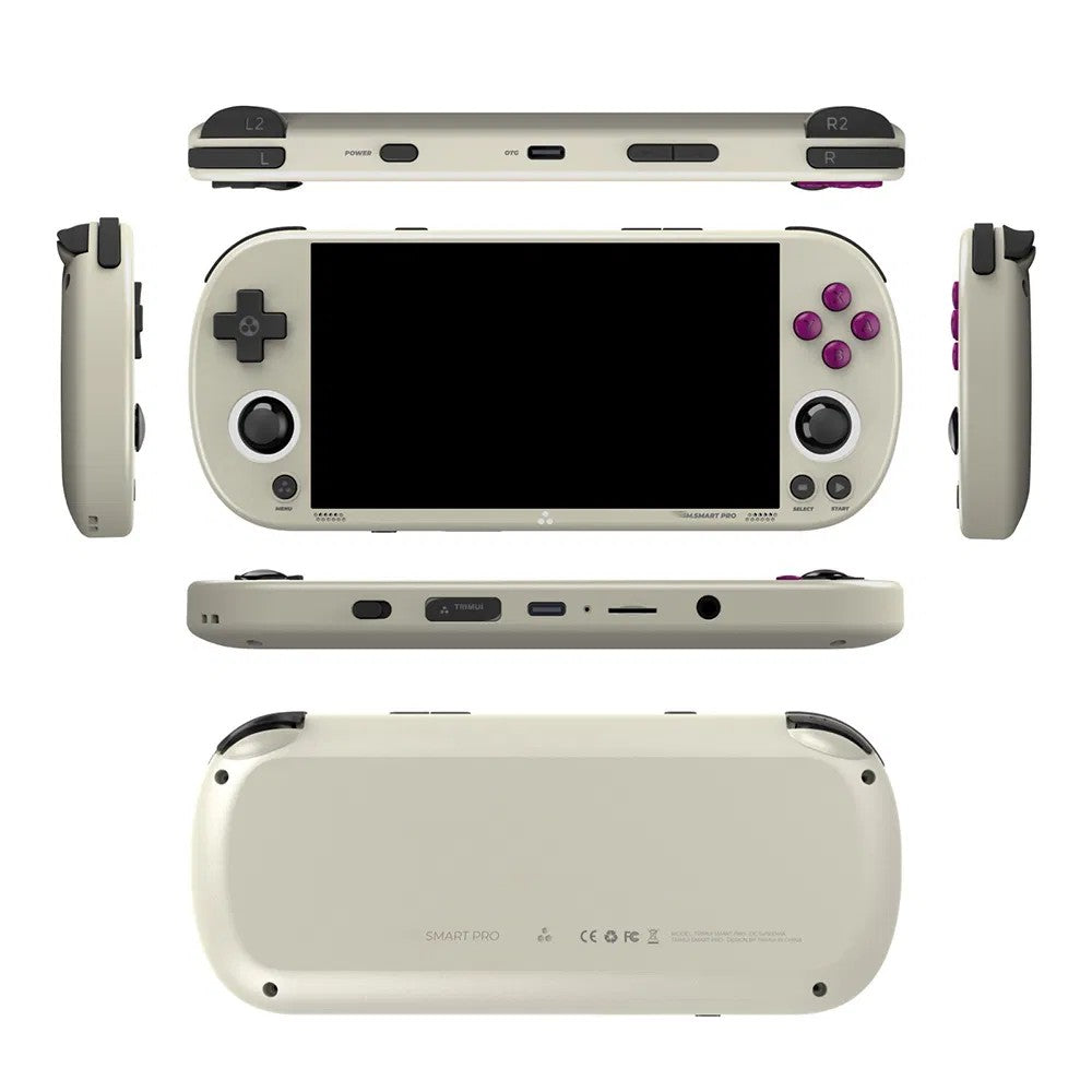 Handheld Game Console for GBA/PSP, Retro Arcade Video Player, 4.96" HD Screen-Grey