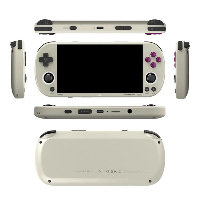 Handheld Game Console for GBA/PSP, Retro Arcade Video Player, 4.96" HD Screen-Grey