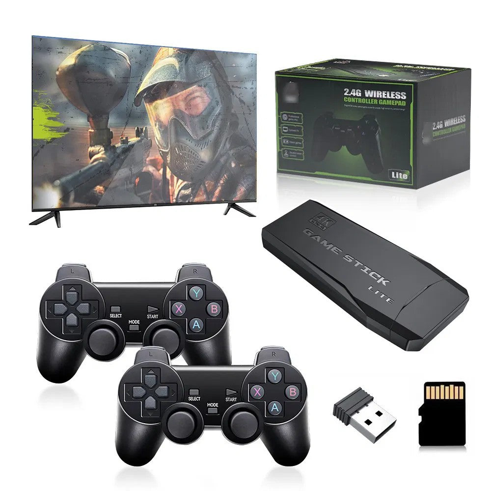 Retro Game Console with 10000+ Classic Games, 4K HD TV Support, Wireless Gamepad