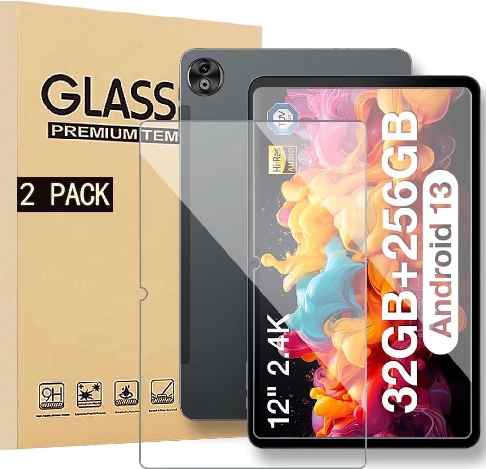 Glass Screen Protector Compatible with DOOGEE T20 Ultra 12", 9H Hardness, Ultra-Thin, 2 Pack