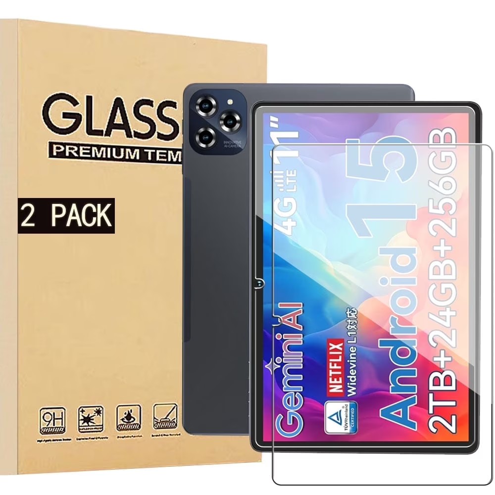 Screen Protector Compatible with Tabwee W90/T90 11", 9H Tempered Glass, 2 Pack