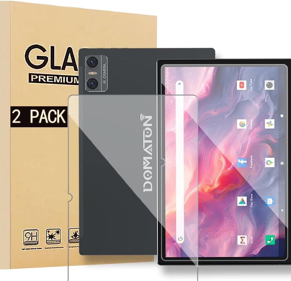 Tempered Glass Screen Protector for MEIZE D115 10.1" Tablet, 9H Hardness, 2 Pack