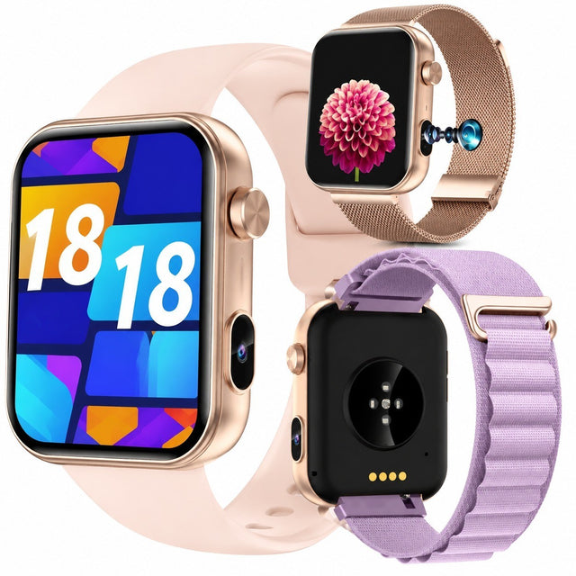 Sports Smartwatch with Calling, Camera, Voice Recorder, TWS, 1.91" IPS, Pink