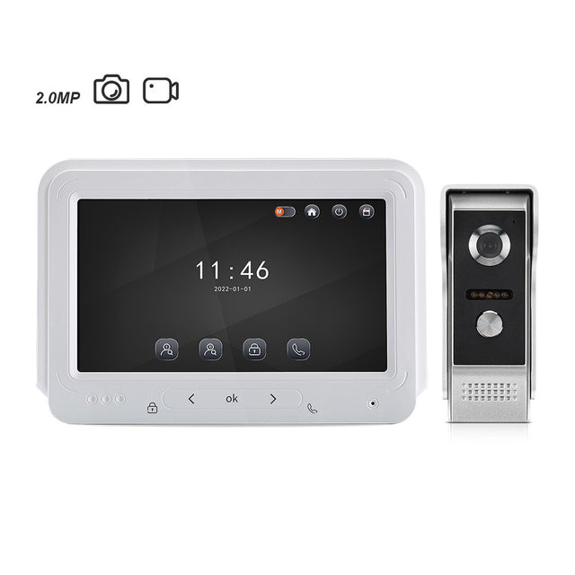 Video Doorbell with Display, Colorful Video Intercom, Smart Home Security