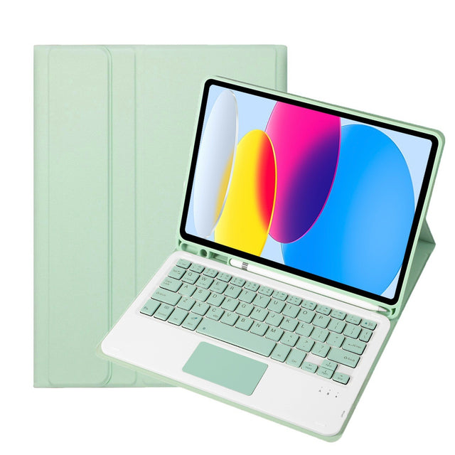Detachable Bluetooth Touch Keyboard Case Compatible with Samsung Galaxy Tab A9 Plus 11 2023, Green