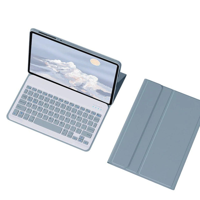 Detachable Bluetooth Keyboard Case Compatible with Xiaomi Redmi Pad SE 11 2023, Blue, Portable