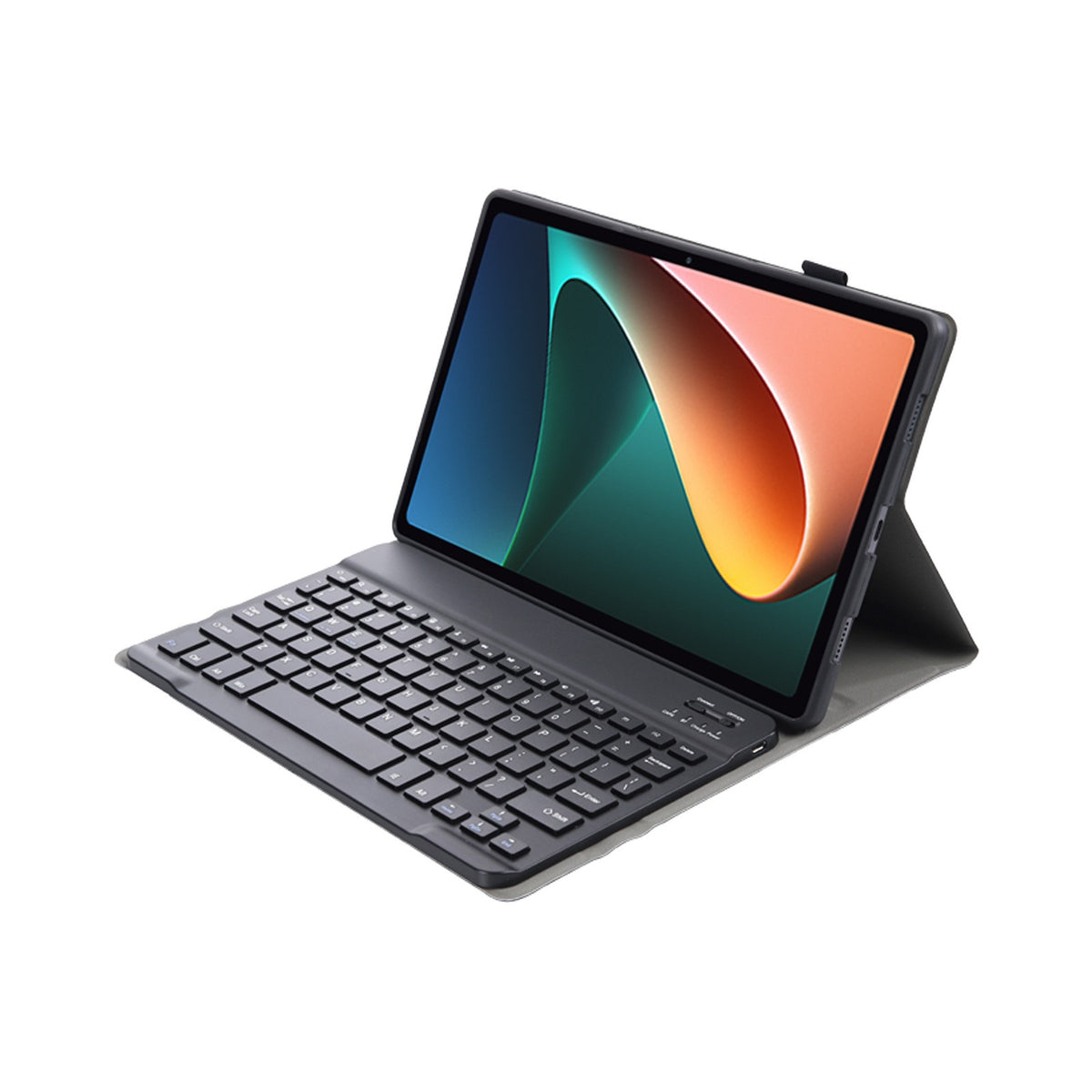 Ultra-Thin Detachable Leather Bluetooth Keyboard Case for Xiaomi Pad 6/6 Pro 11 Inch - Black