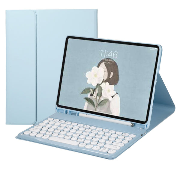 Bluetooth Keyboard Case Compatible with Samsung Tab S10/S9 Ultra 14.6 Inch, Round Keys