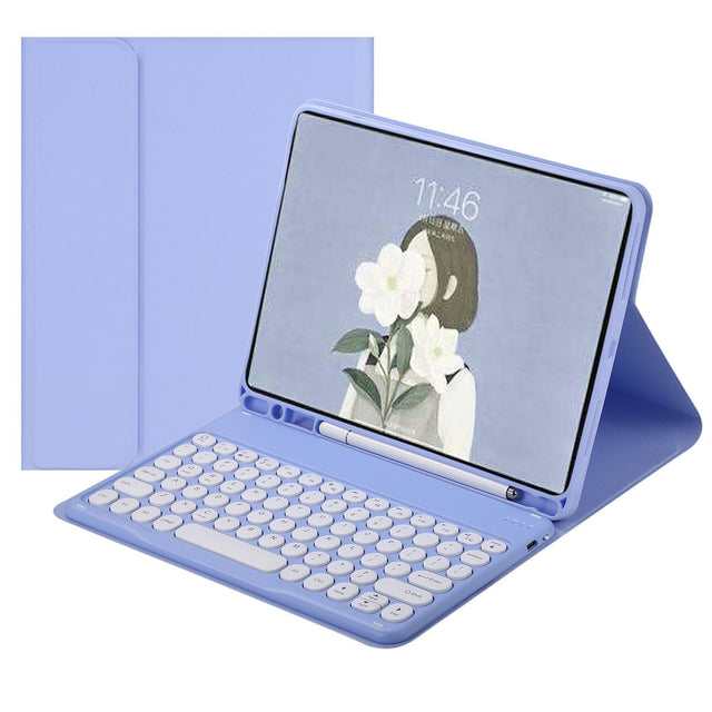 Bluetooth Keyboard Case Compatible with Samsung Tab S10 FE+ 13.1" SM X620 Round Keys