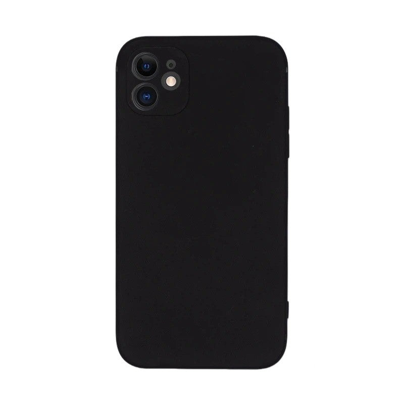 Tempered Glass Kit with Liquid Silicone Case for Oppo A6, Black