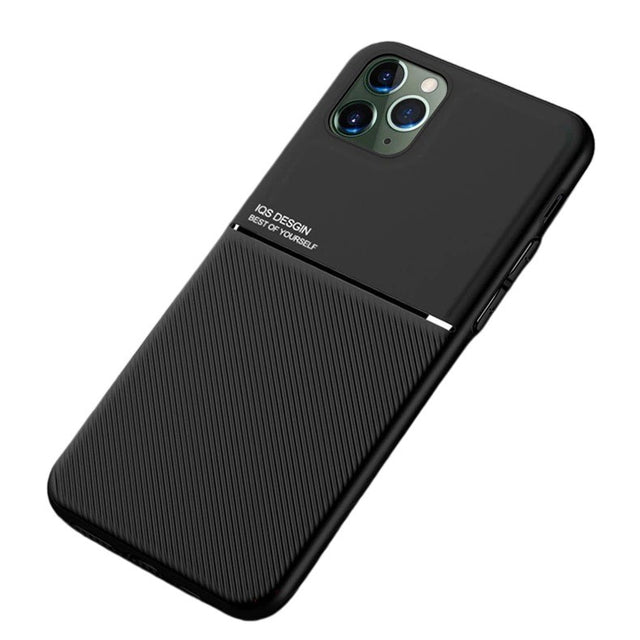Magnetic Wallet Case for iPhone SE2 2020, 5D Full Cover, with Car Mount & Lens Protector