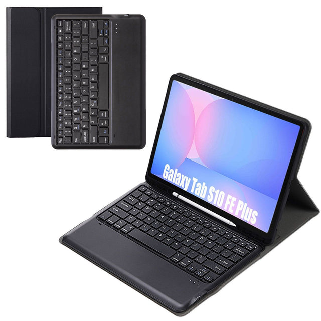 Keyboard Case for Samsung Galaxy Tab S10 FE Plus 13.1", Black, Detachable Bluetooth