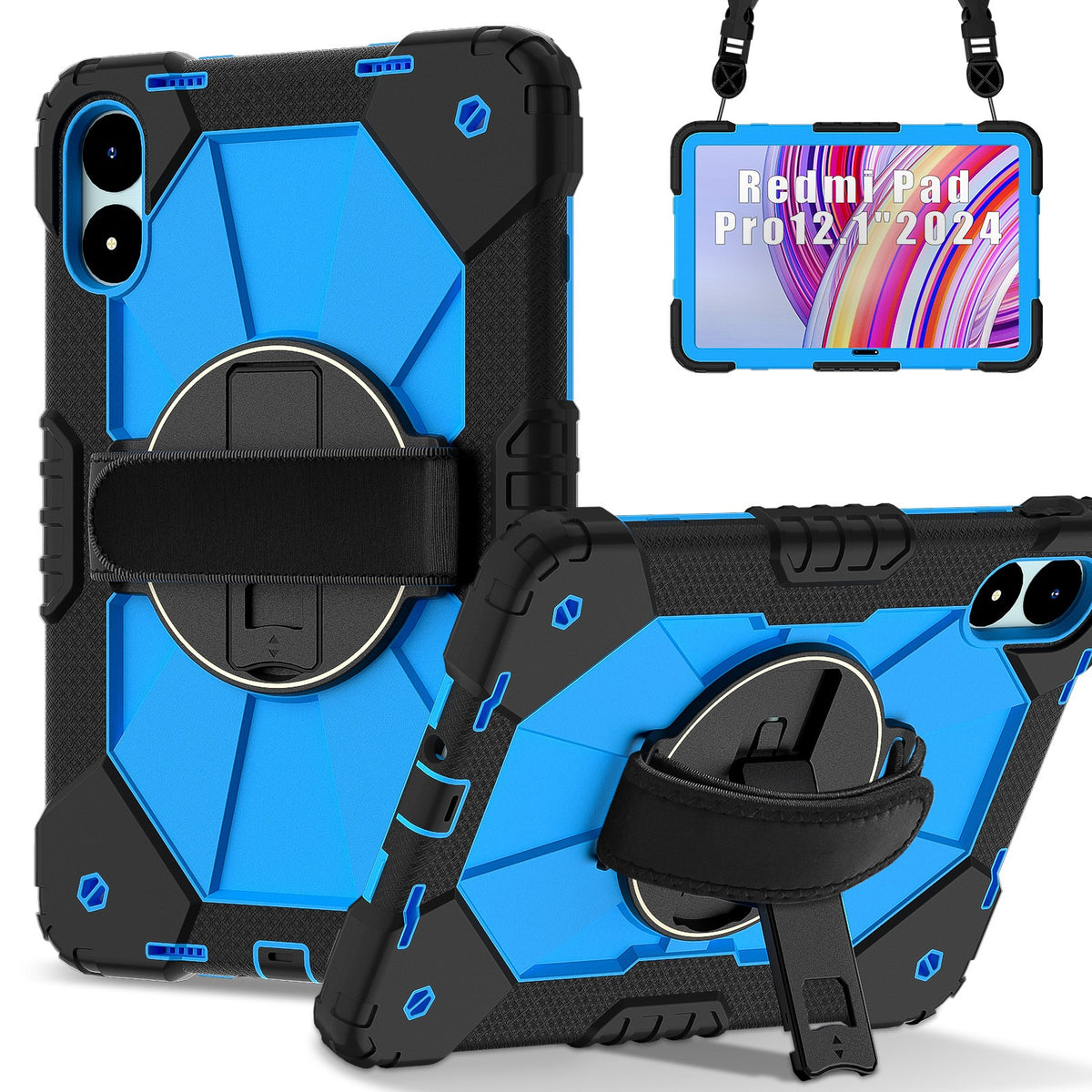 Protective Case for Xiaomi Redmi Pad Pro 12.1" 2024, Blue, Shockproof Anti-Drop