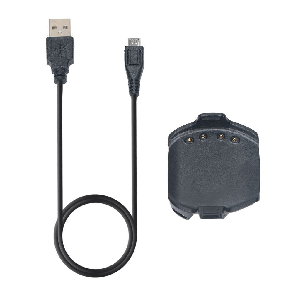 Charging Base Compatible with Garmin Approach S2 S4, Smartwatch Charger, Black