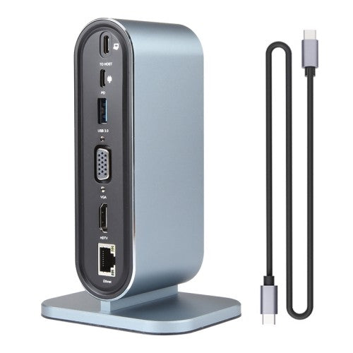 12-in-1 USB C Hub Multifunctional Adapter, 4K HDMI, SD Card, 100W PD, USB 3.0