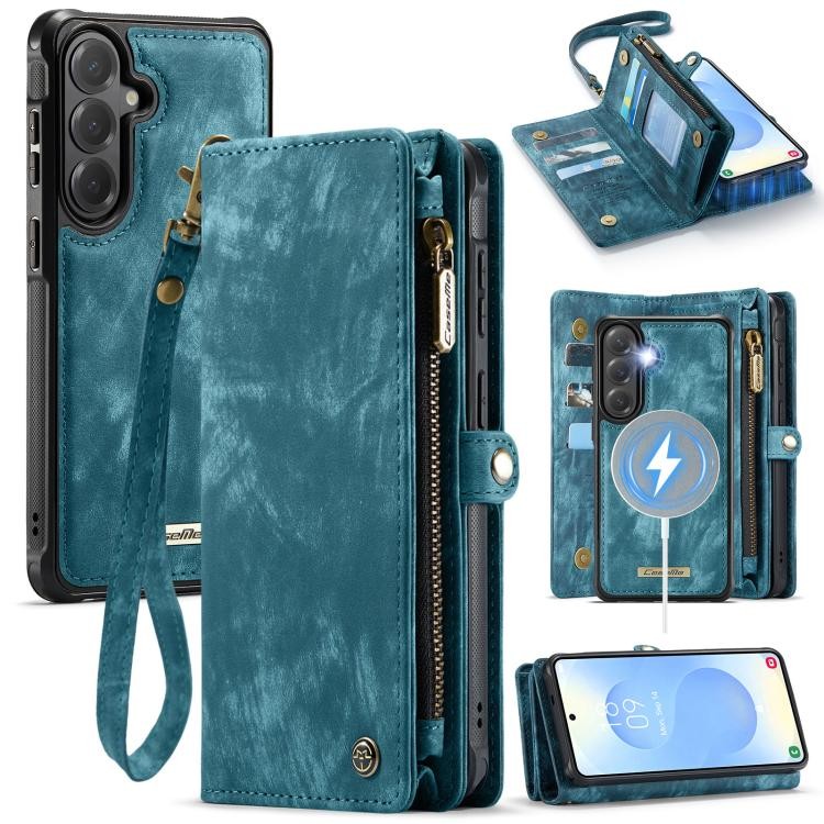 Magnetic Wallet Case for Samsung Galaxy S26, Removable Leather Cover with Card Slots