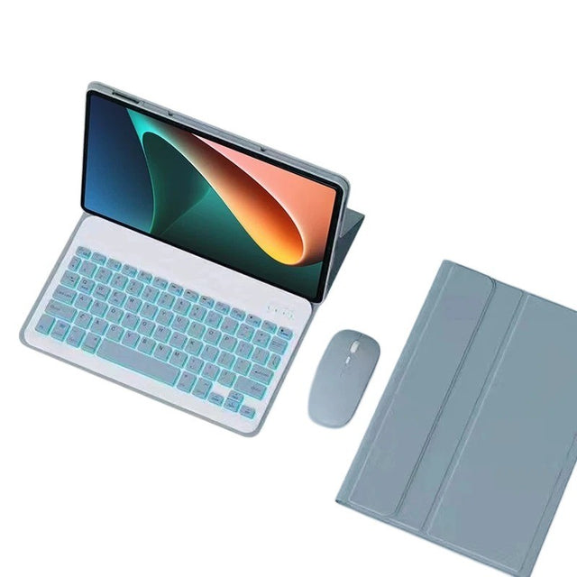 Keyboard Case for Xiaomi Redmi Pad 2 Pro 12.1", RGB Backlight, Bluetooth, Blue