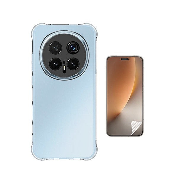 Anti-Shock Case Kit with Hydrogel Screen Protector for Honor Magic8 Pro, Transparent