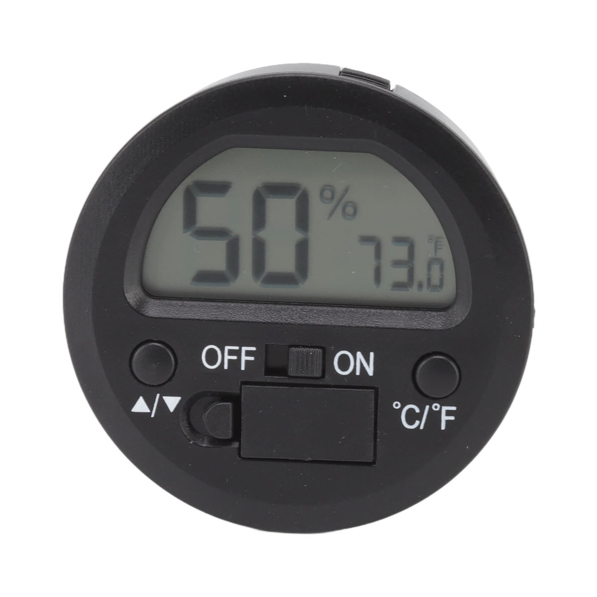 Portable Round Embedded Digital Temperature Humidity Meter, Electronic Display