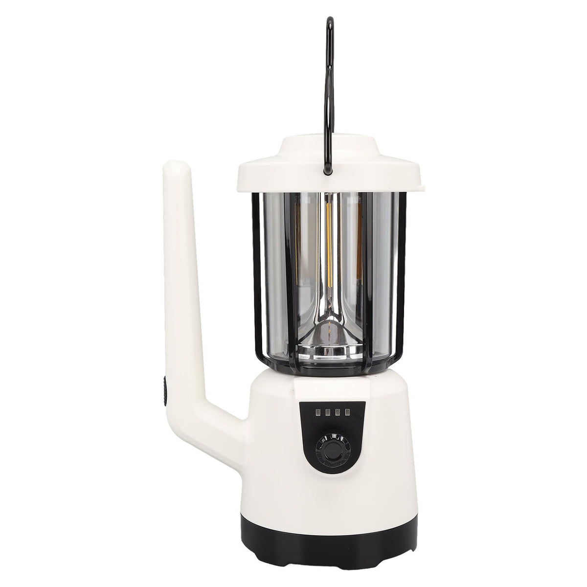 Portable LED Camping Light, Rechargeable Flashlight, Outdoor Emergency Searchlight with Battery