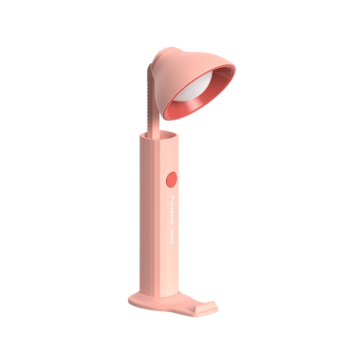 Rechargeable Foldable Flashlight, Red, Magnetic, 3 Color Temperatures, Portable
