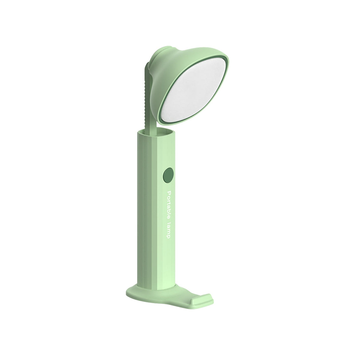 Rechargeable Folding Flashlight, Green, Magnetic, Square Head, 3 Color Temperatures, Portable