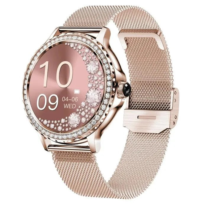 Women's Smartwatch with Calls, 1.3 Inch, 2 Straps, 120+ Sports Modes, Period Tracker, Bluetooth