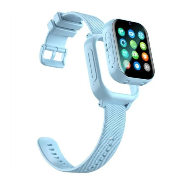4G GPS Smartwatch for Kids and Seniors, Touchscreen, HD Camera, SOS, Waterproof, Blue