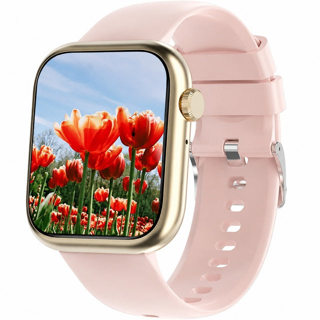 Women's Smartwatch with Bluetooth Calling, 1.83" HD Screen, 110+ Sports Modes, Pink