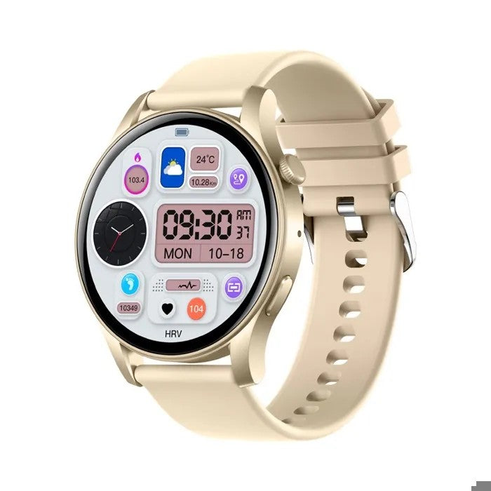 Women's Smartwatch, 1.43" AMOLED, Answer Call, Health Monitor, IP67 Waterproof, Rose Gold