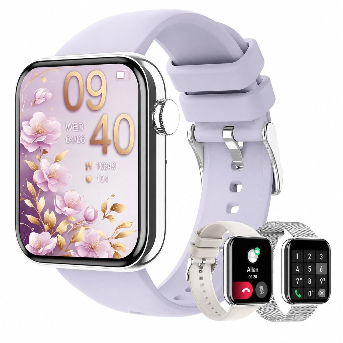 Women's Smartwatch 1.85" with Bluetooth Call, Heart Rate & SpO2 Monitor, Fitness Tracker