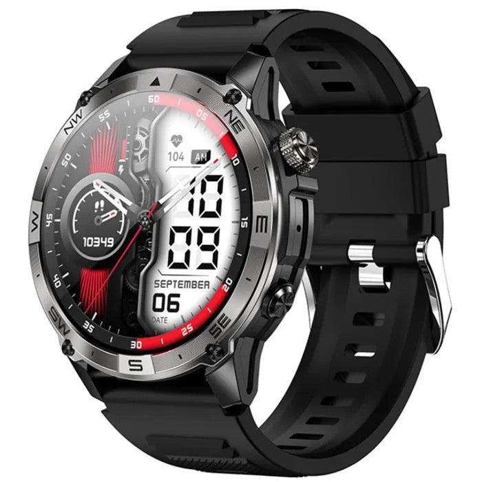 1.43" AMOLED Smartwatch, Bluetooth 5.3 Calling, Compass, Altimeter, GPS, Black