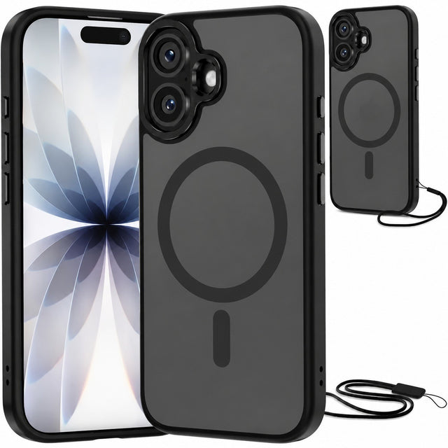Magnetic Case for iPhone 17 6.3", Compatible with MagSafe, Black
