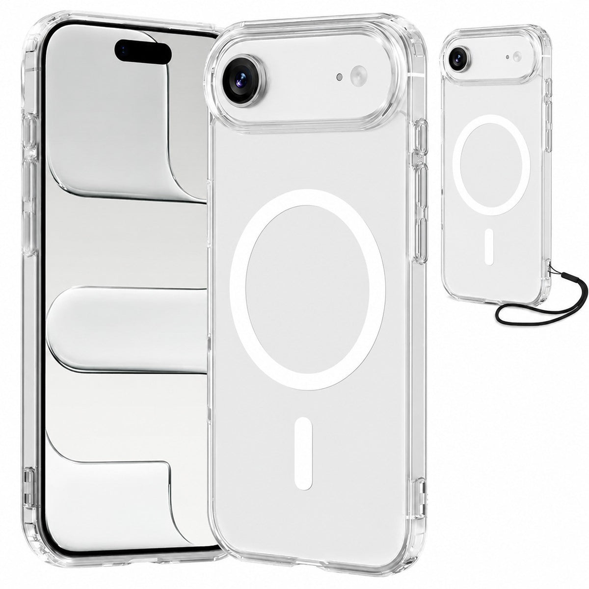 Magnetic Case for iPhone 17 Air 6.6", Compatible with MagSafe, Transparent