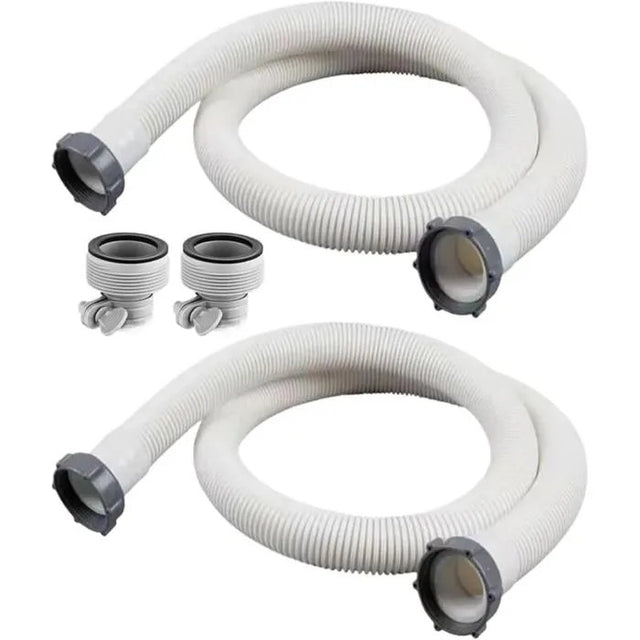 Pool Filter Hoses for Intex 29060E, 2-Pack 150cm x 38mm with Adapters