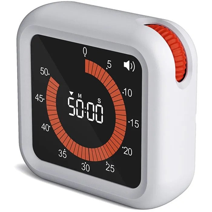 Digital Visual Timer, Rechargeable, VA Display, 11h 59min Countdown